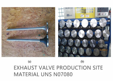 Hợp kim van xả UNS N07080 cho van xả động cơ đốt trong công suất cao